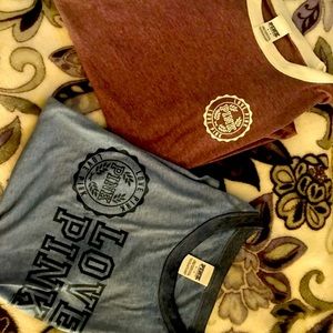 2 PINK t-shirts only worn a few times